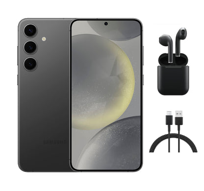 Refurbished Samsung Galaxy S24 Plus 5G S926U (Fully Unlocked) 256GB Onyx Black (Grade B) w/ Wireless Earbuds
