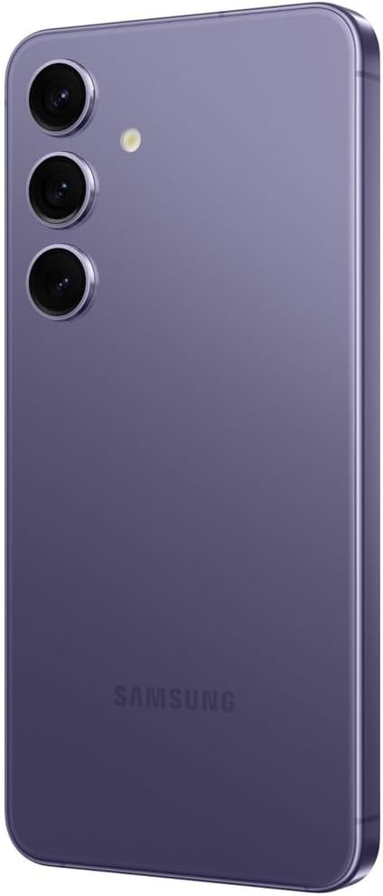 Refurbished Samsung Galaxy S24 Plus 5G S926U (Fully Unlocked) 256GB Cobalt Violet (Grade A) Bundle with Pre-Installed Tempered Glass and Bluetooth Earbuds