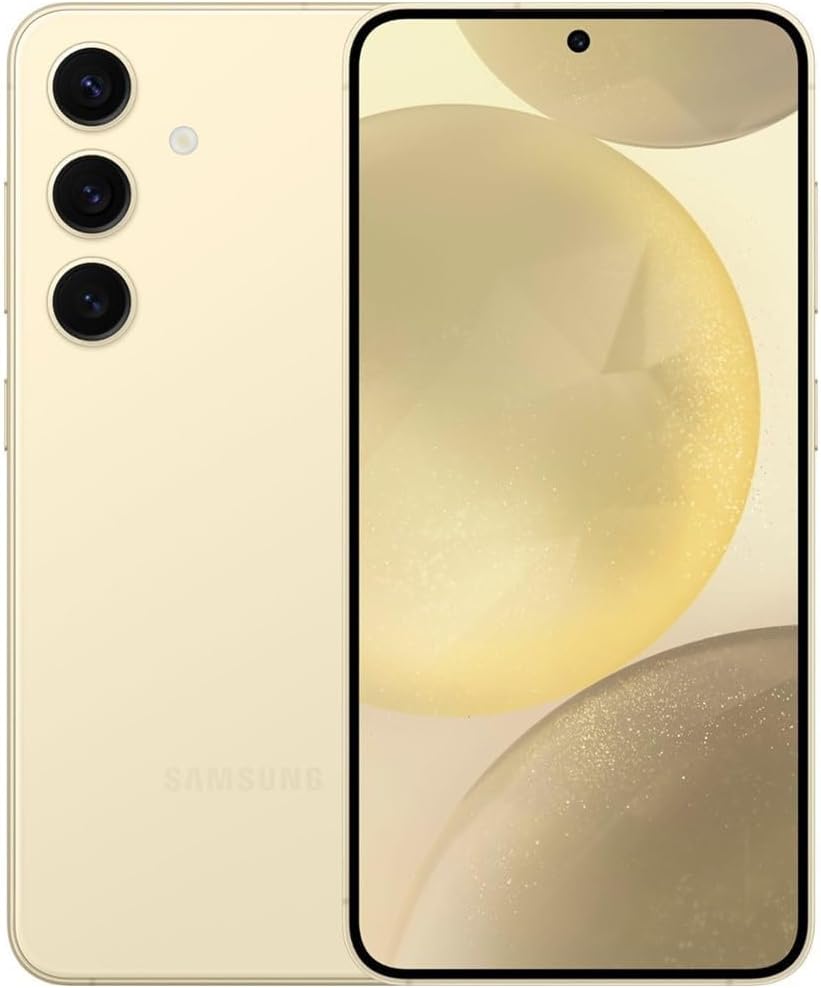 Refurbished Samsung Galaxy S24 Plus 5G S926U (Fully Unlocked) 512GB Amber Yellow (Grade B) w/ Pre-Installed Tempered Glass