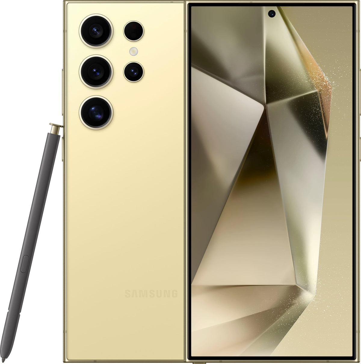Refurbished Samsung Galaxy S24 Ultra 5G S928U (Fully Unlocked) 256GB Titanium Yellow (Grade B)