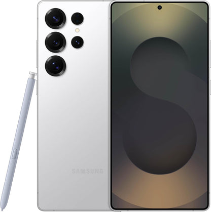 Refurbished Samsung Galaxy S25 Ultra S938U (Fully Unlocked) 1TB Titanium Whitesilver (Grade A) w/ Wireless Earbuds