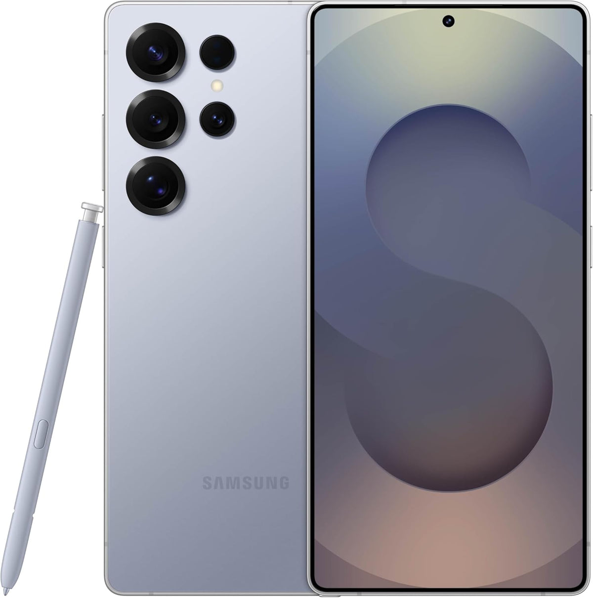 Refurbished Samsung Galaxy S25 Ultra S938U (Fully Unlocked) 512GB Titanium Silverblue (Grade A) w/ Wireless Earbuds