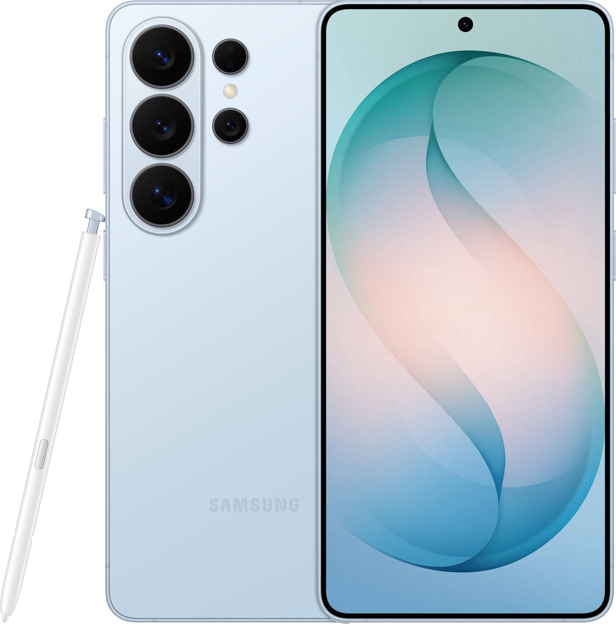 Refurbished Samsung Galaxy S26 Ultra S948U (Fully Unlocked) 256GB Sky Blue (Grade B) Bundle with Pre-Installed Tempered Glass and Bluetooth Earbuds