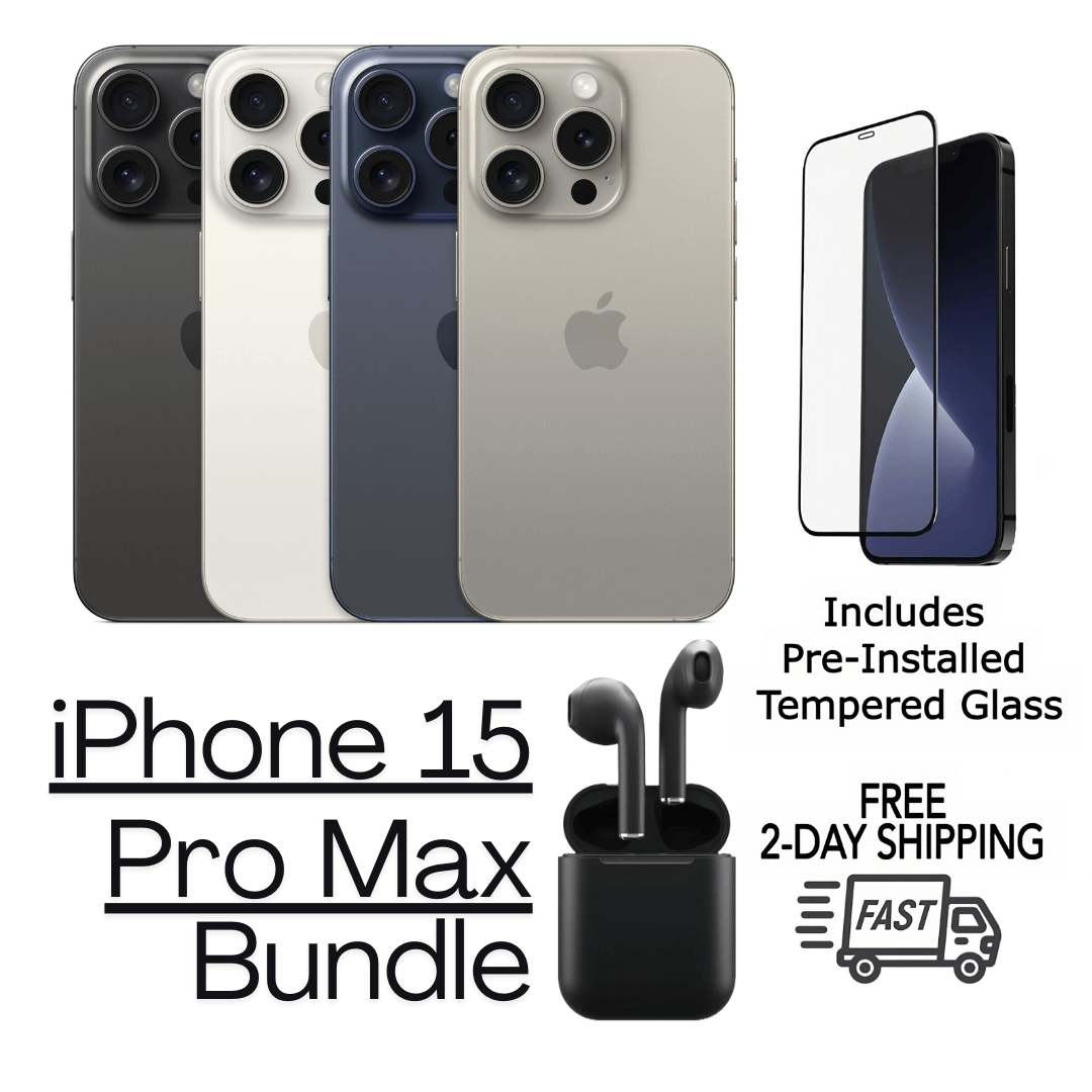 Certified iPhone 15 Pro Max Unlocked smartphone – Free 2-Day US Shipping