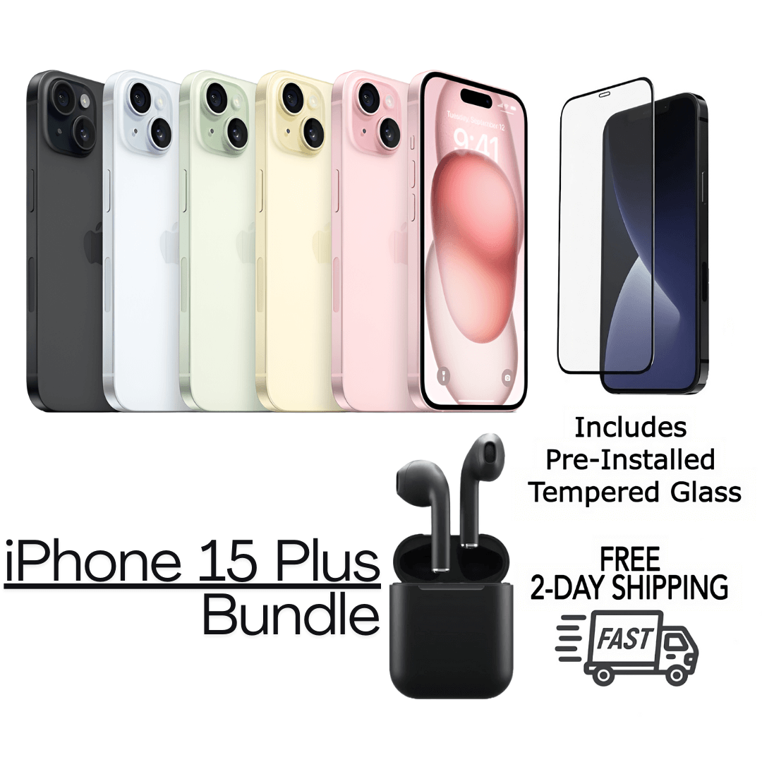 Certified iPhone 15 Plus Unlocked smartphone – Free 2-Day US Shipping