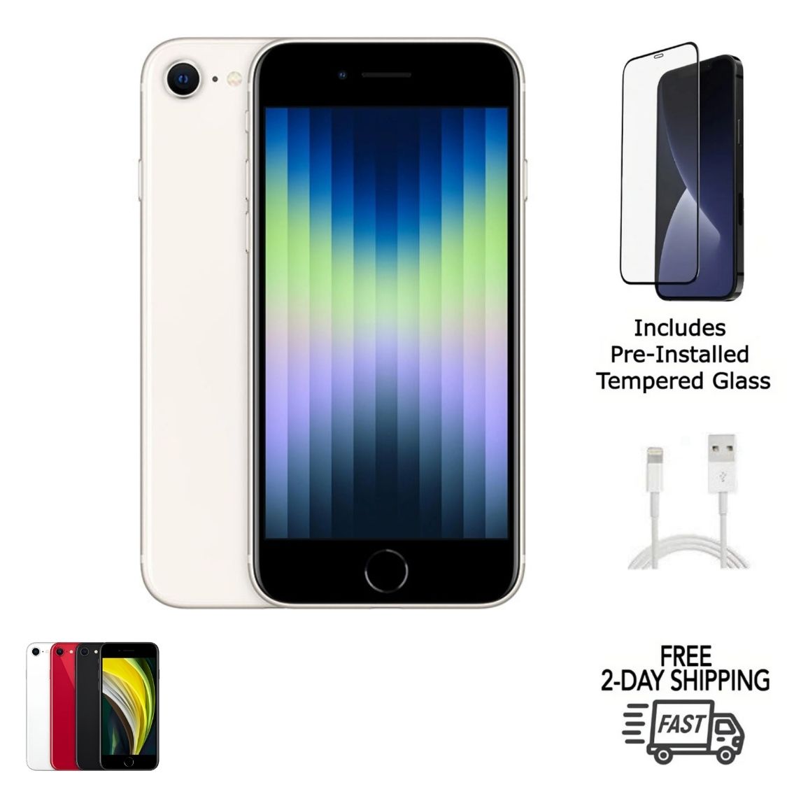 Certified iPhone SE 3rd Gen smartphone – Free 2-Day US Shipping