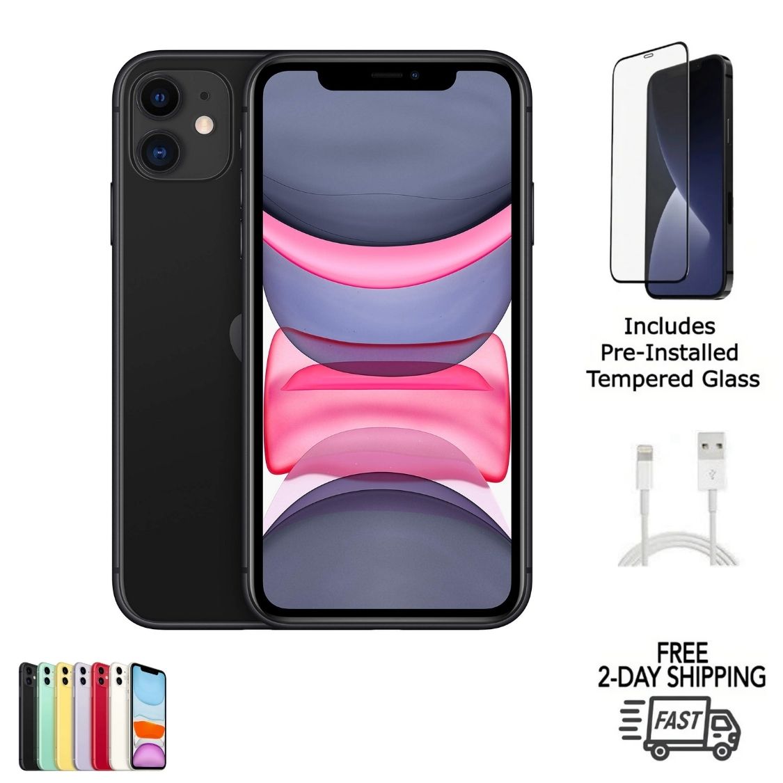 Certified iPhone 11 smartphone – Free 2-Day US Shipping