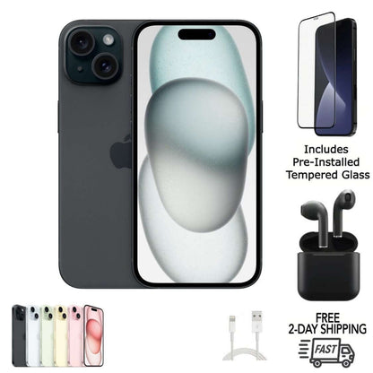 Certified iPhone 15 Unlocked smartphone – Free 2-Day US Shipping