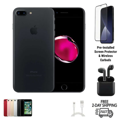 Certified iPhone 7 Plus Unlocked smartphone – Free 2-Day US Shipping